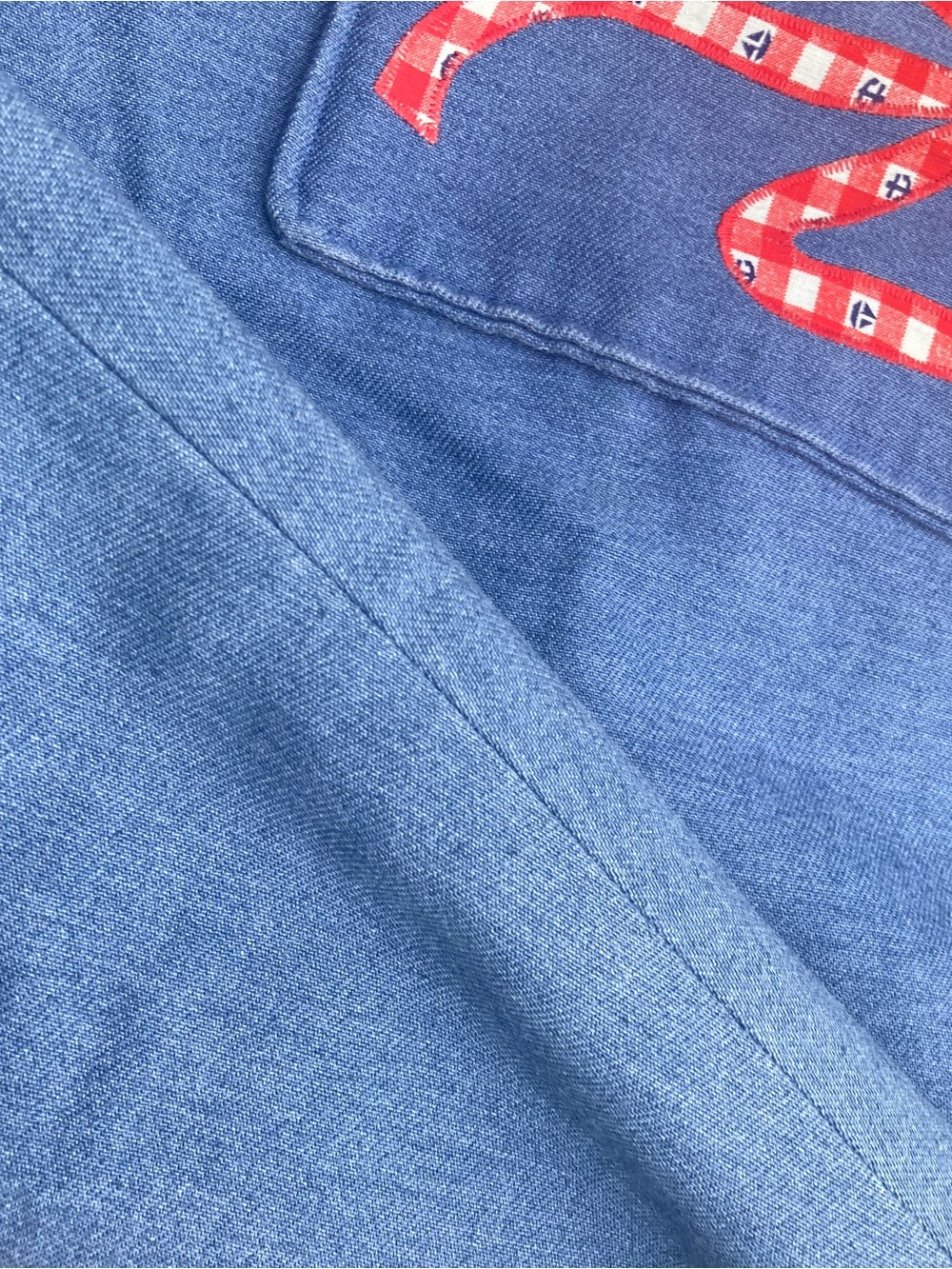 Denim A-Line Wrap Skirt with Pocket - Picture 5 of 12